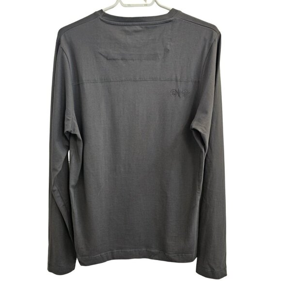 Jack & Jones Long Sleeved Cotton Shirt, Deadstock Workwear, Dark Grey, Size M - Picture 2 of 16